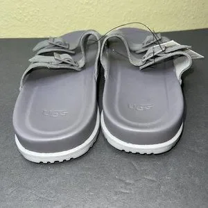 New Men\'s UGG Wainscott Buckle Slide Sandals Size 11 Suede Gray Flip Flops s-l1200.jpg main image 4